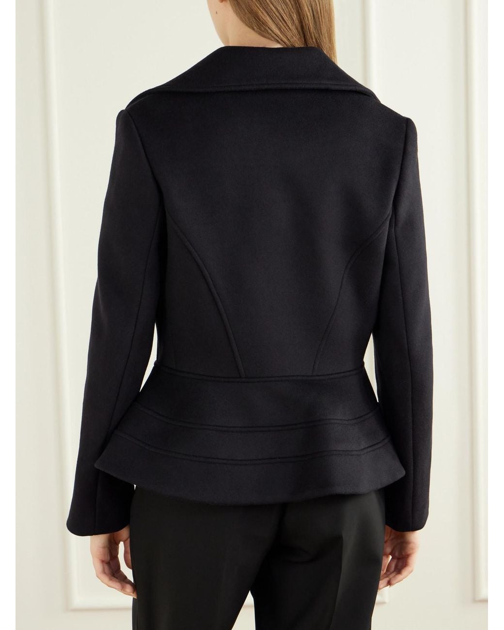 Proenza Schouler Black Romane Wool-Blend Jacket