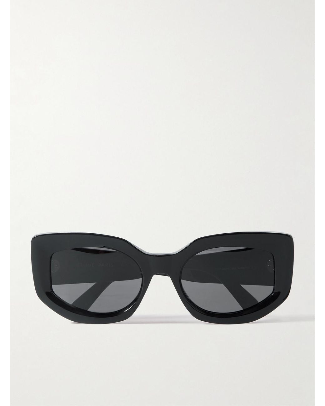 Céline Black Bold Cat-Eye Acetate Sunglasses