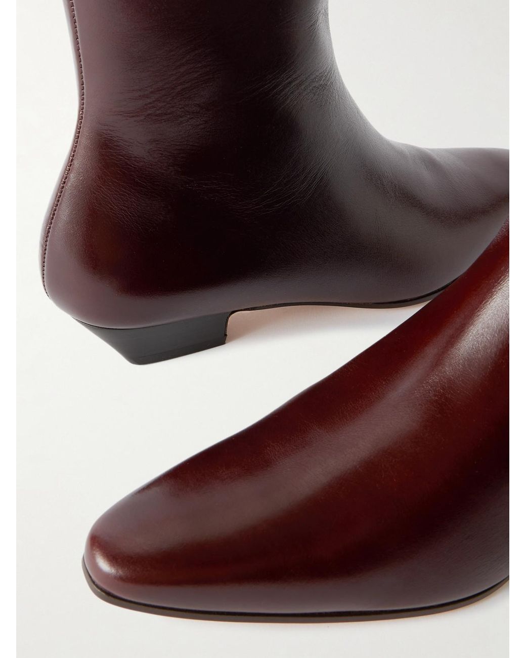Jamie Haller Brown The Lennon Leather Ankle Boots