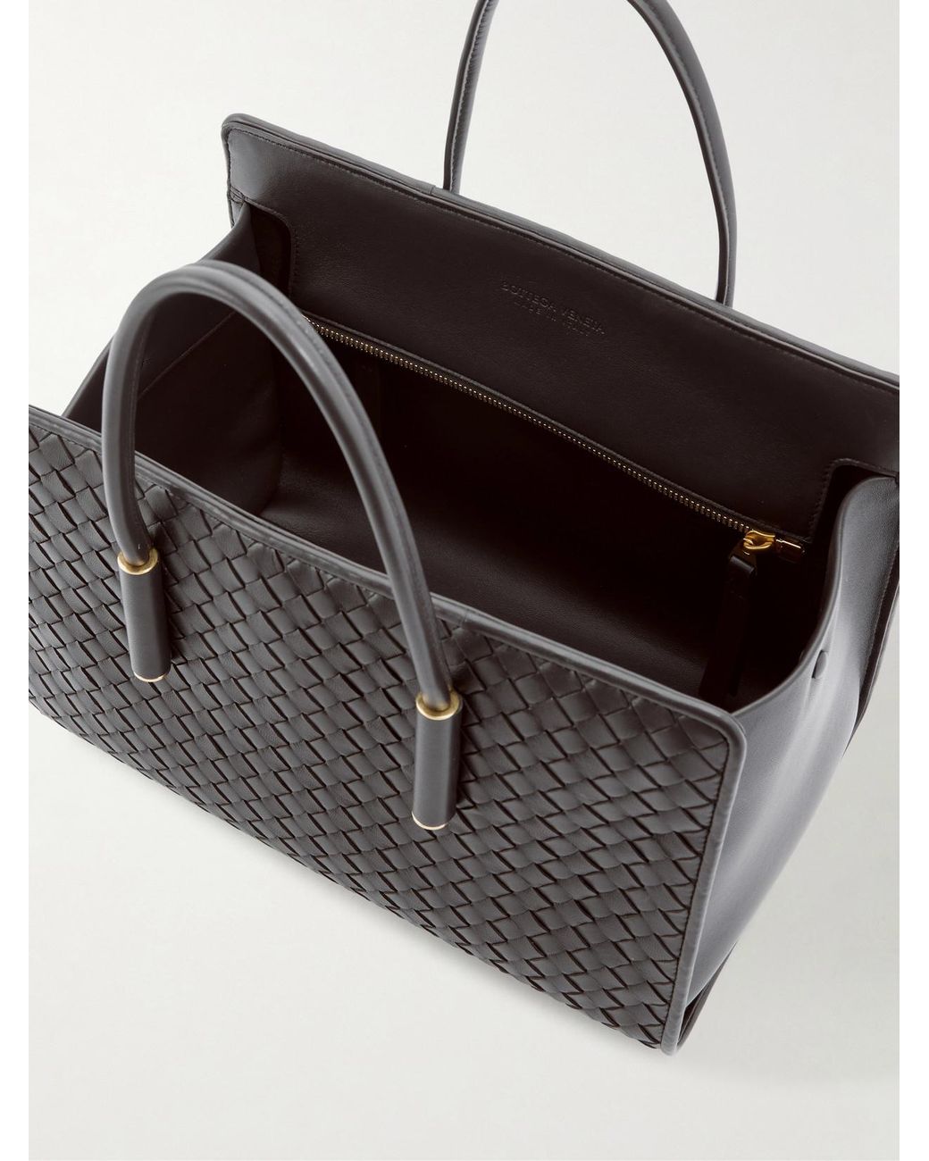 Bottega Veneta Black Barbara Intrecciato Leather Shoulder Bag