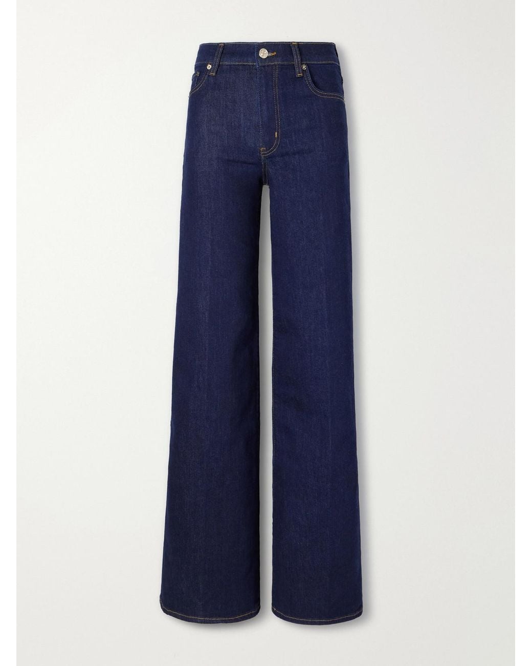 FRAME Blue The Palace High-Rise Wide-Leg Jeans