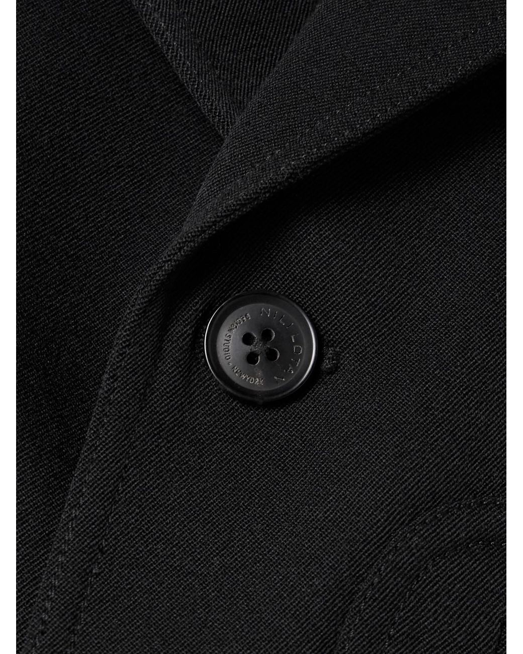 Nili Lotan Black Georgy Wool-Gabardine Jacket