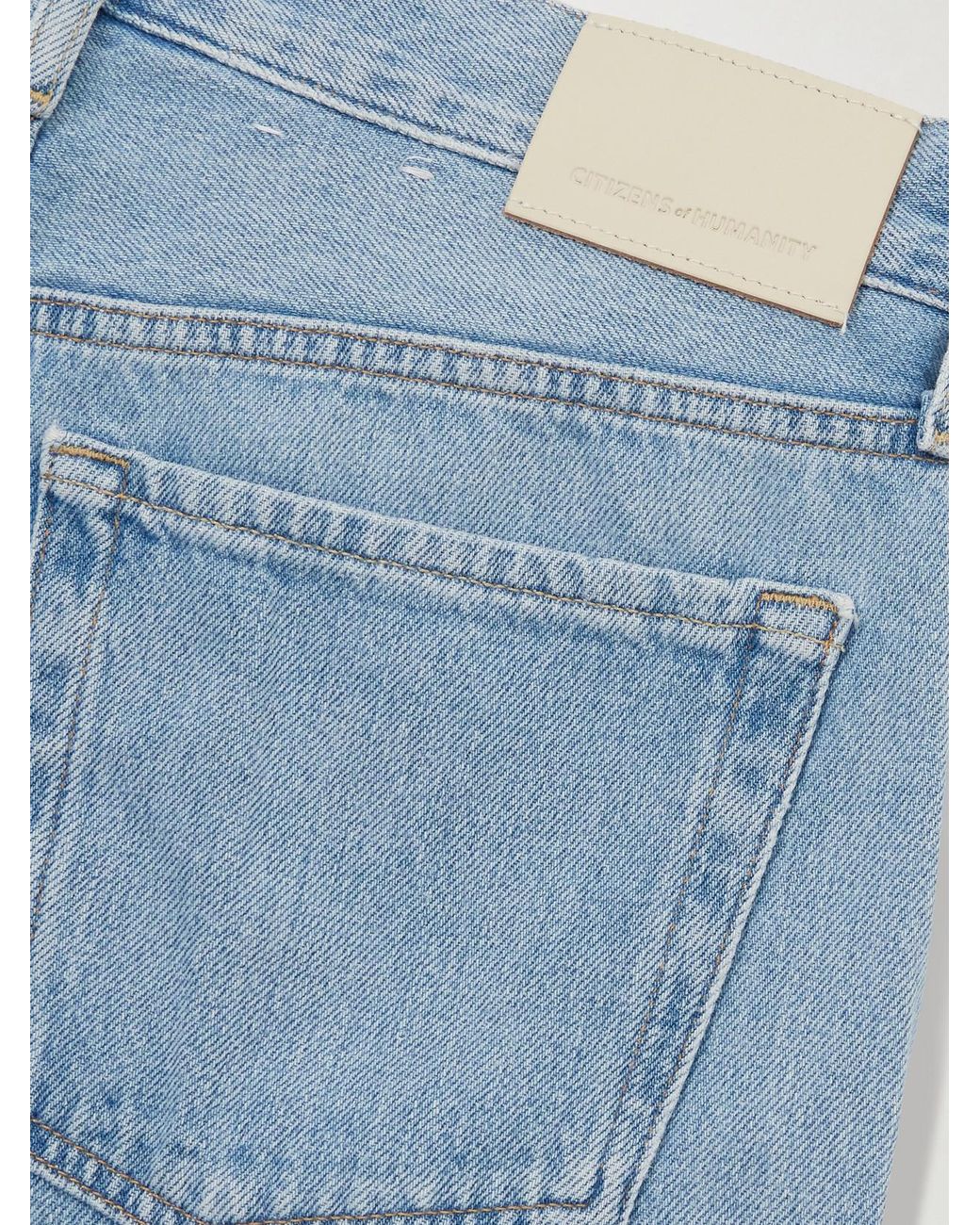 Citizens of Humanity Blue Miro Mid-Rise Barrel-Leg Jeans