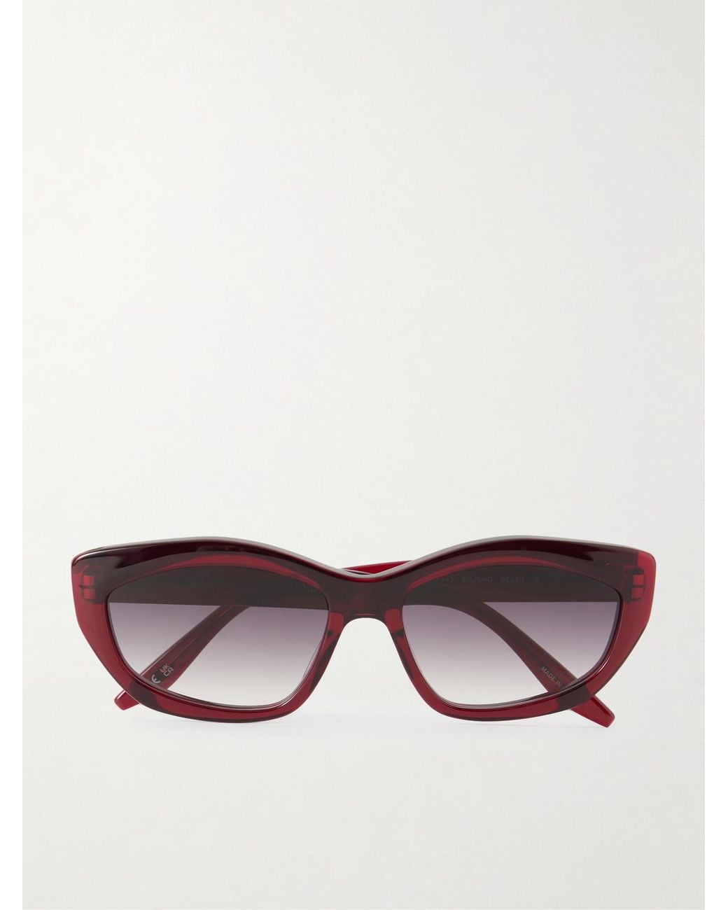 Barton Perreira Red Bessie Cat-Eye Acetate Sunglasses
