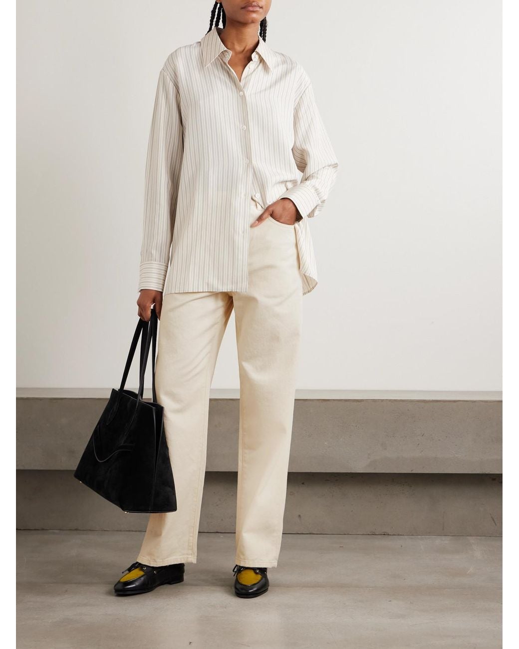 Rohe Natural High-Rise Wide-Leg Jeans