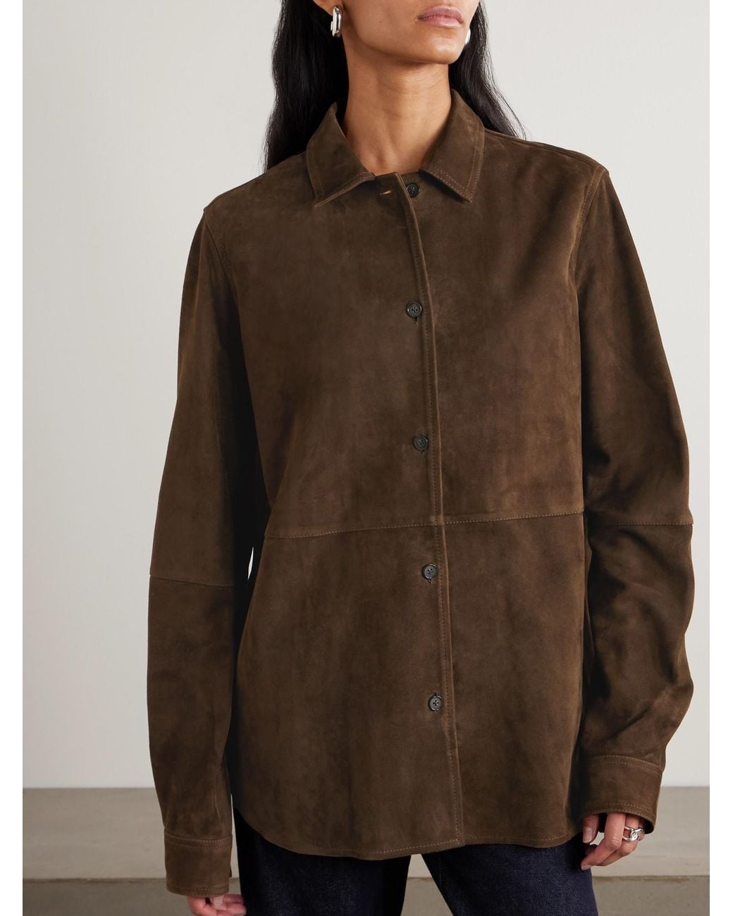 Totême Brown Suede Jacket