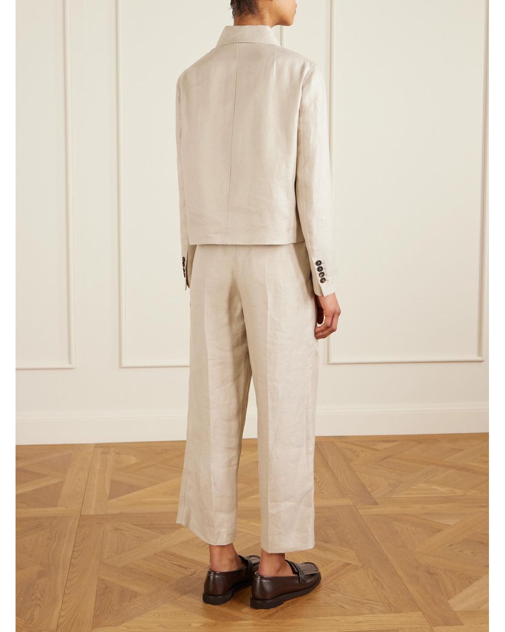 Brunello Cucinelli Natural Linen-Twill Jacket