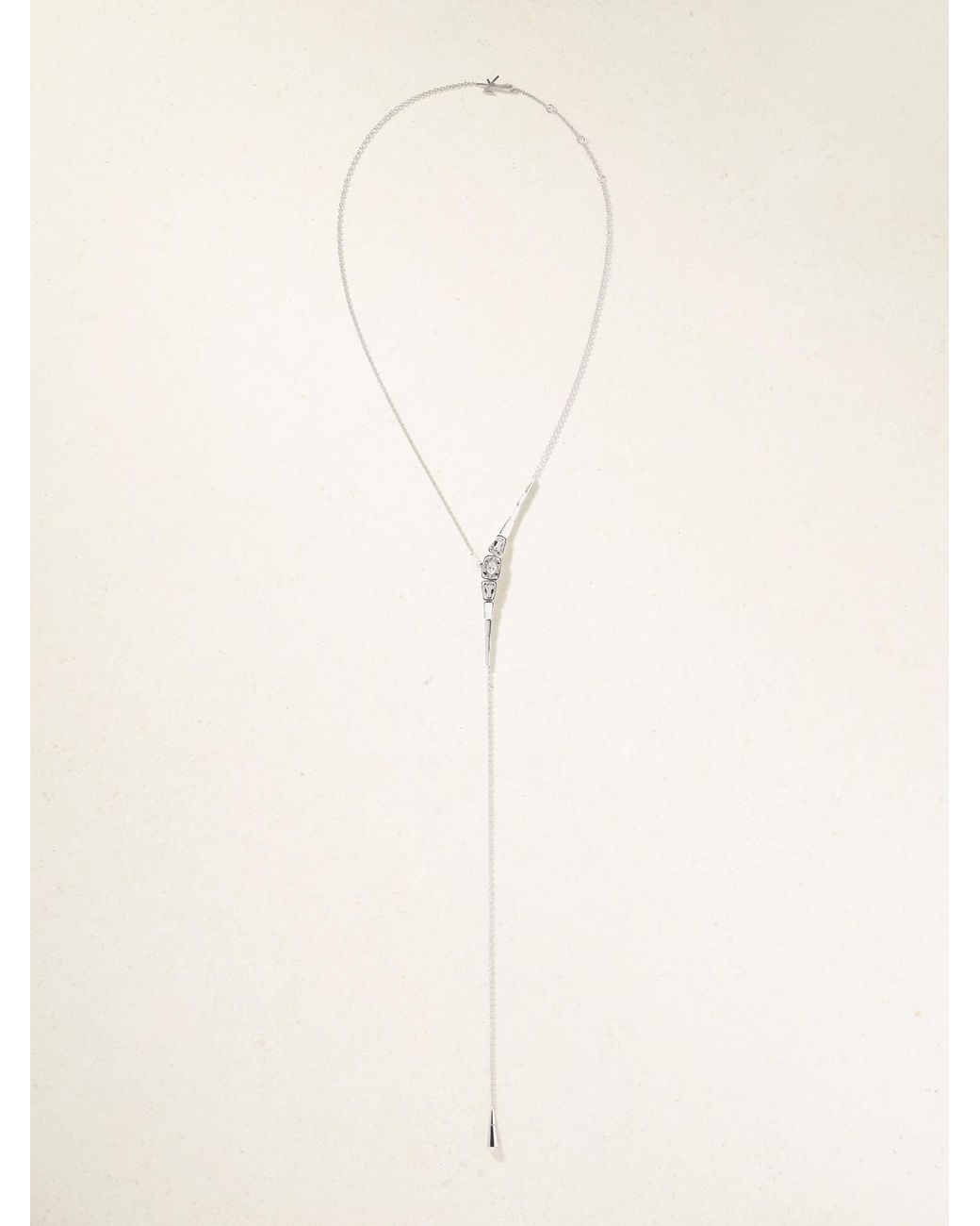 Nikos Koulis Natural 18-Karat Diamond Necklace