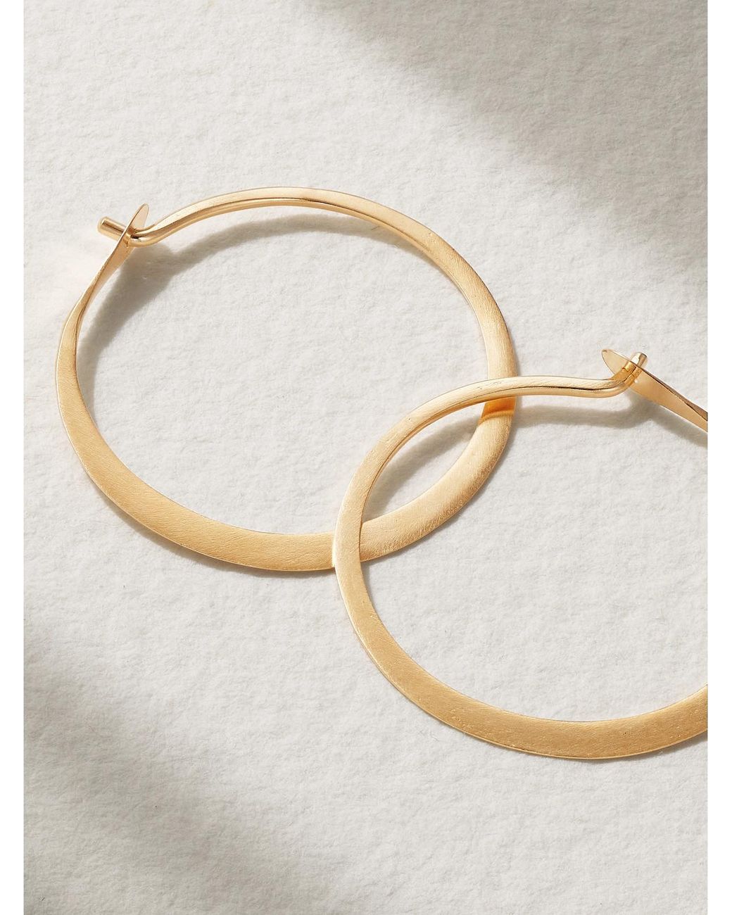 Melissa Joy Manning Metallic 14-Karat Hoop Earrings