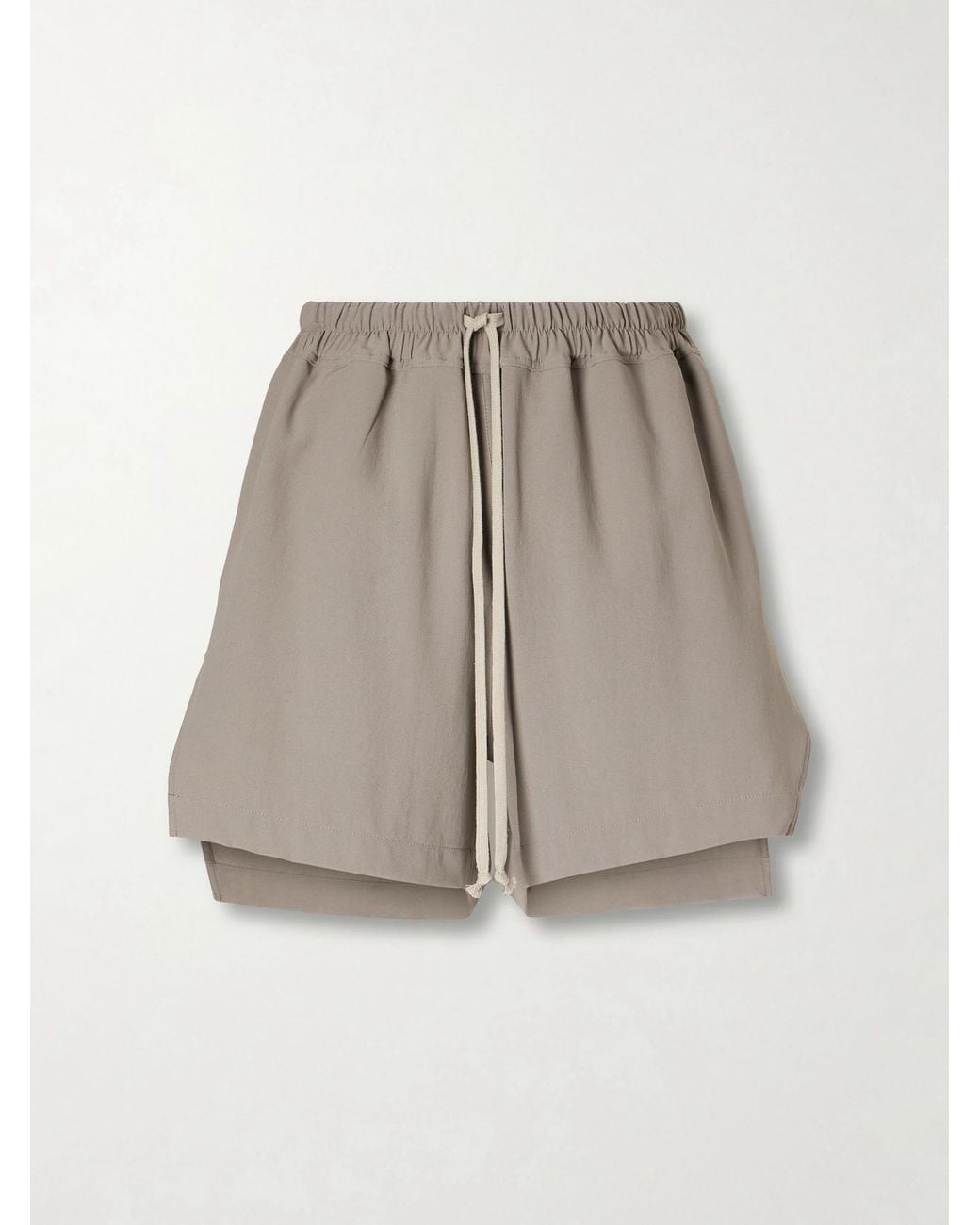 Rick Owens Gray Cady Drawstring Shorts