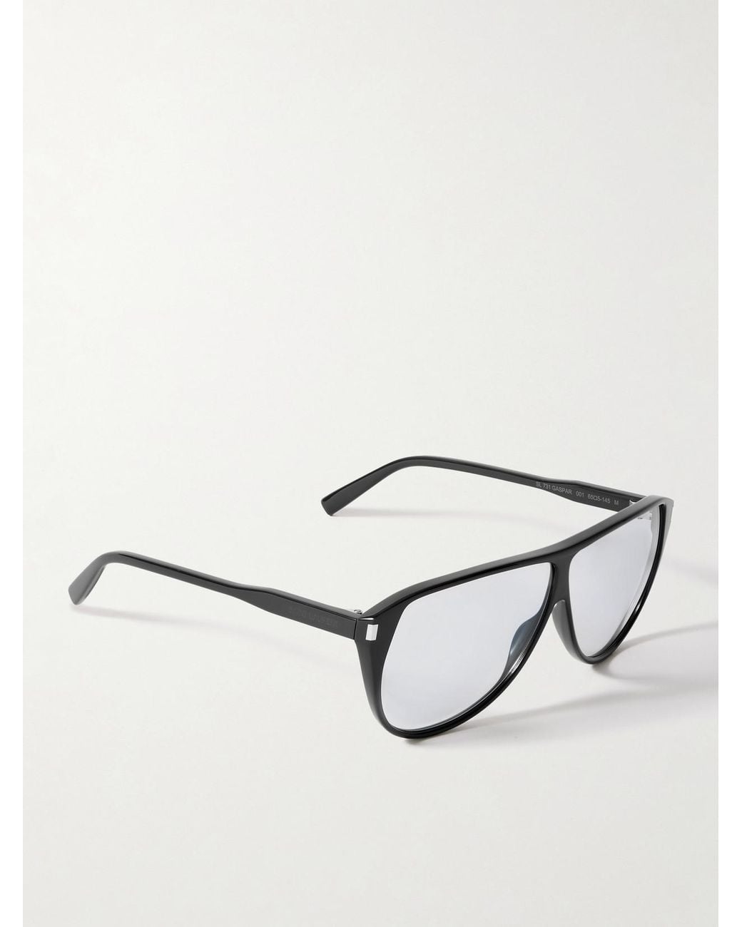Saint Laurent Black Aviator-Style Acetate Sunglasses
