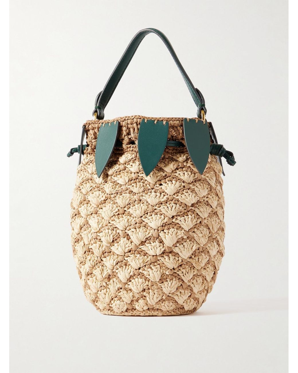関税無☆ANYA HINDMARCH Raffia Pineapple CrossBody Bucket Bag d37b145809c762f6f1c77a7a4140eb