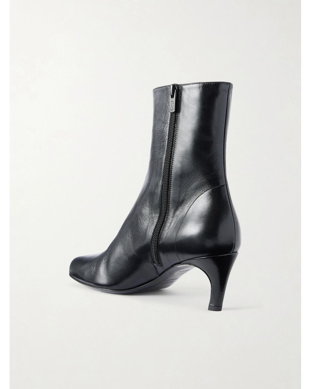 Proenza Schouler Black Uma Leather Ankle Boots