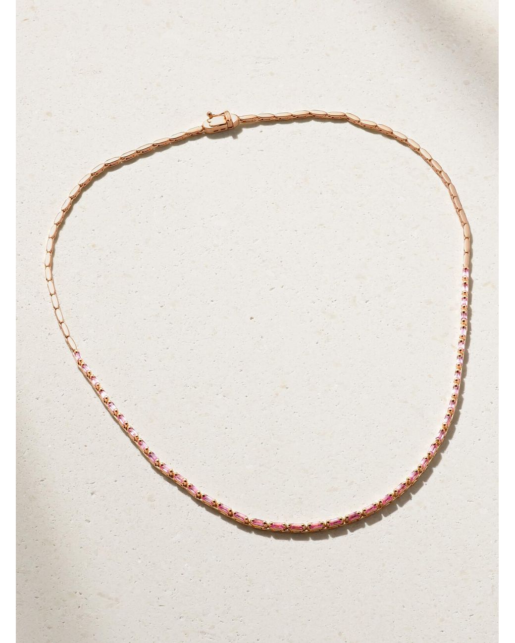 Suzanne Kalan Natural 18-Karat Sapphire Tennis Necklace