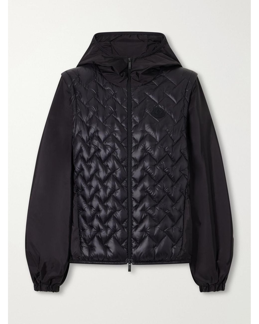 Moncler Black Mirage Quilted Shell Jacket