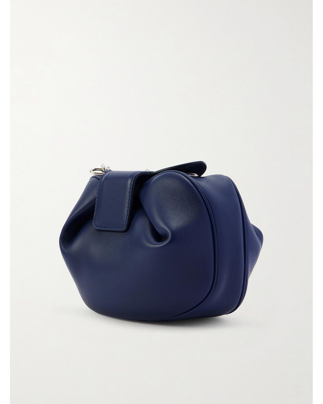 Gabriela Hearst Blue Soft Demi Leather Clutch