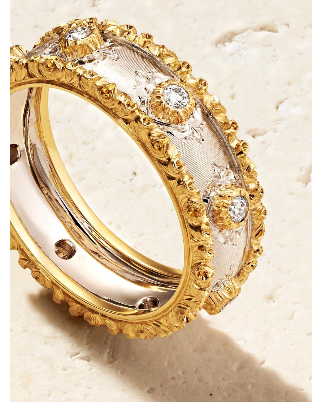 Buccellati Natural Capri Eternelle 18-Karat And Diamond Ring