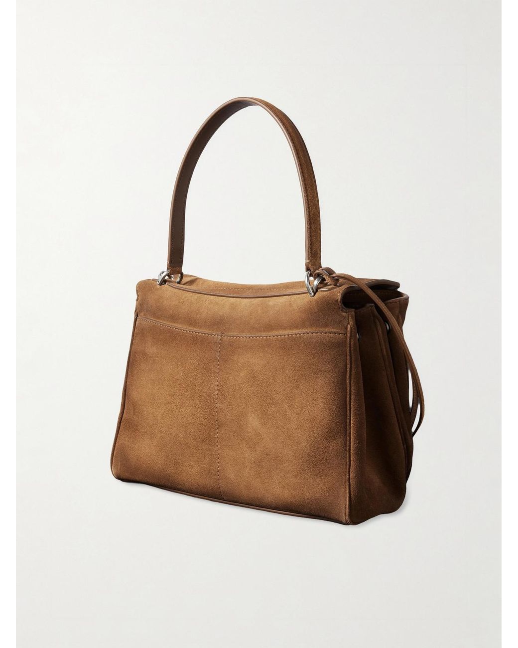 Balenciaga Brown Rodeo Small Suede Top-Handle Bag