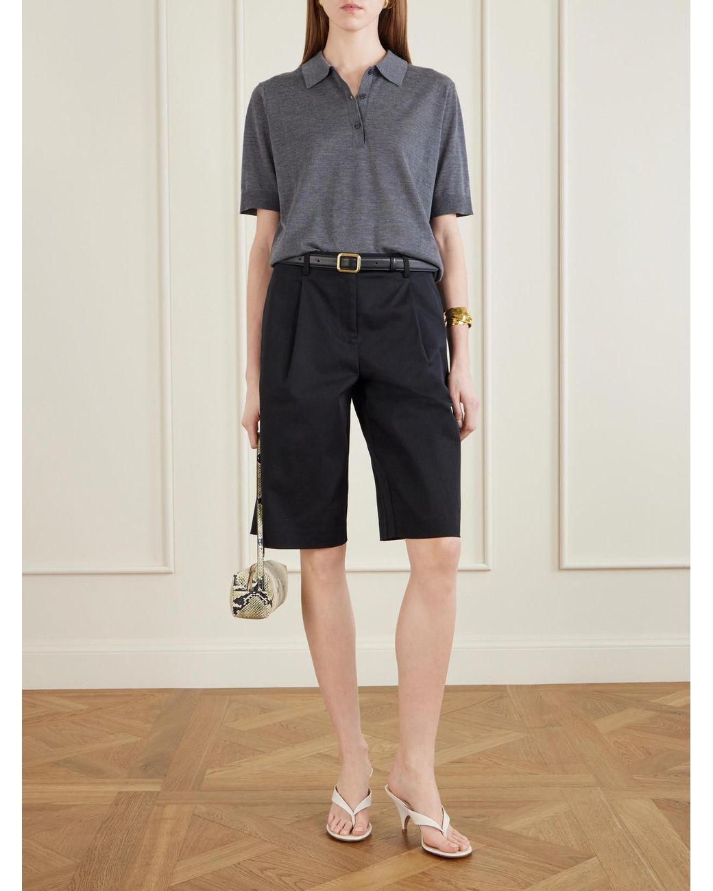 Gianvito Rossi Natural Sofia Thong 70 Leather Sandals