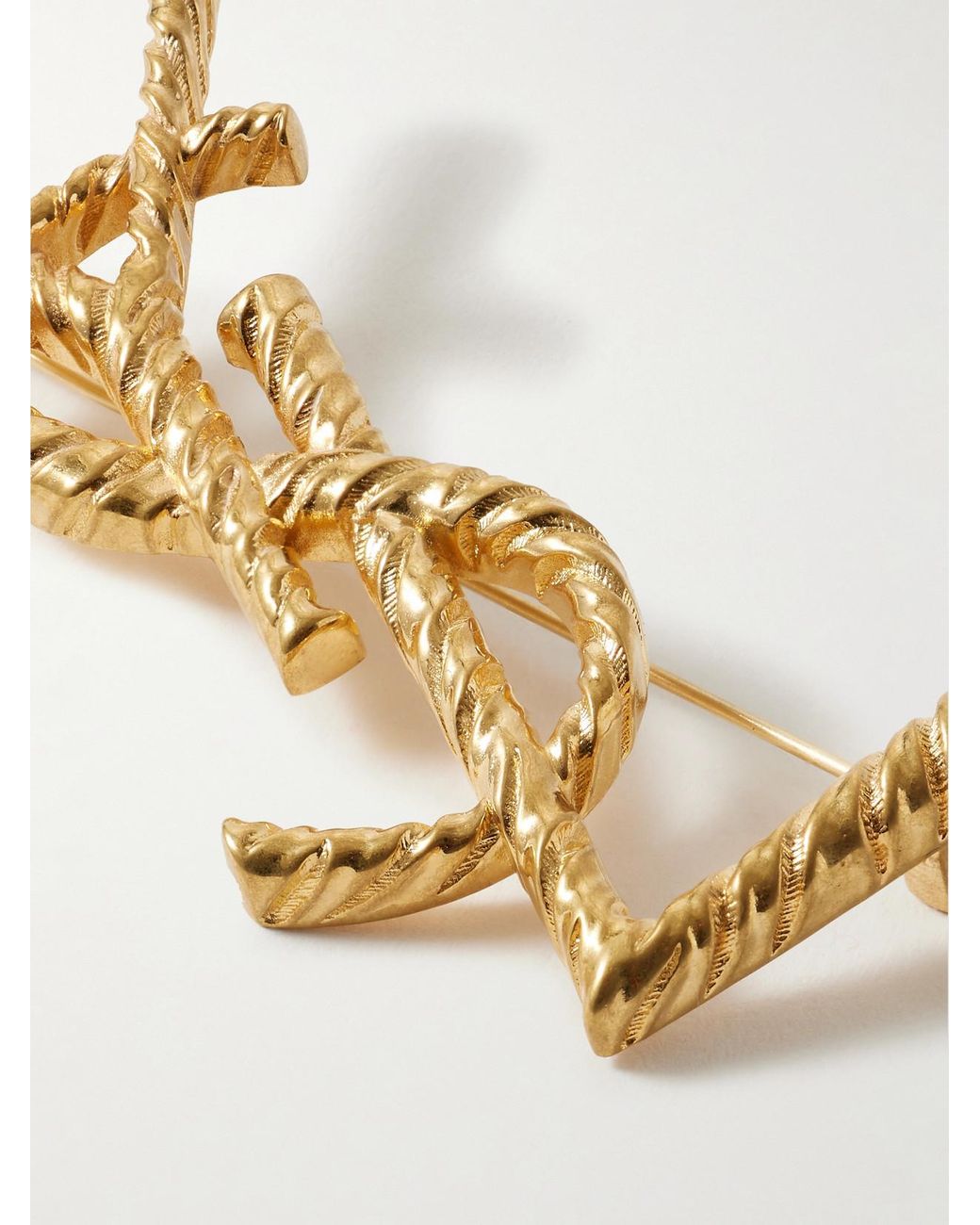 Saint Laurent Metallic Tone Brooch
