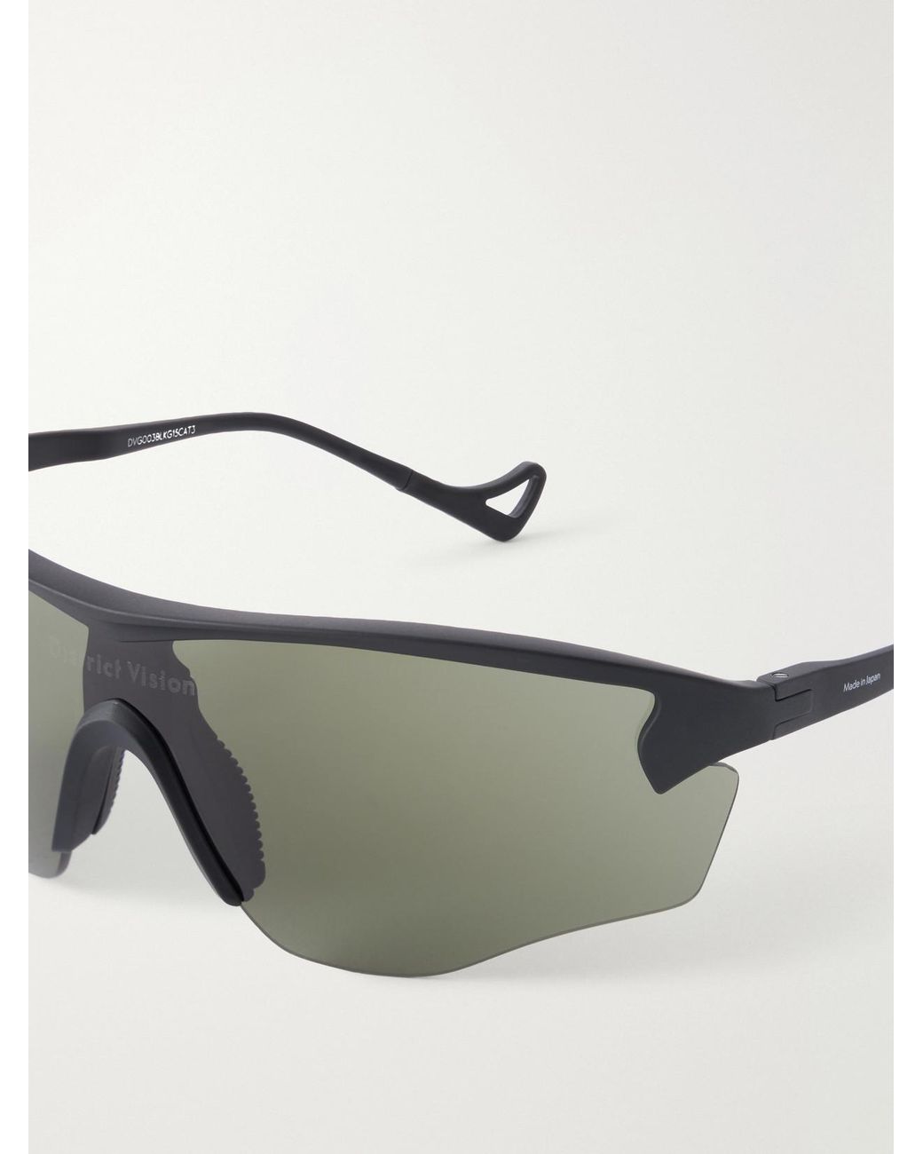 District Vision Black Junya Racer D-Frame Polycarbonate Sunglasses