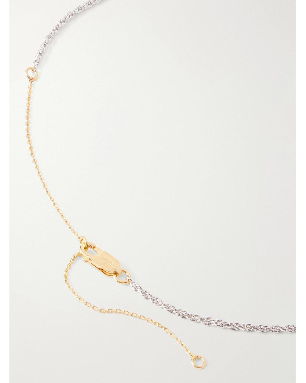 Totême White Drop Crystal-Embellished Necklace