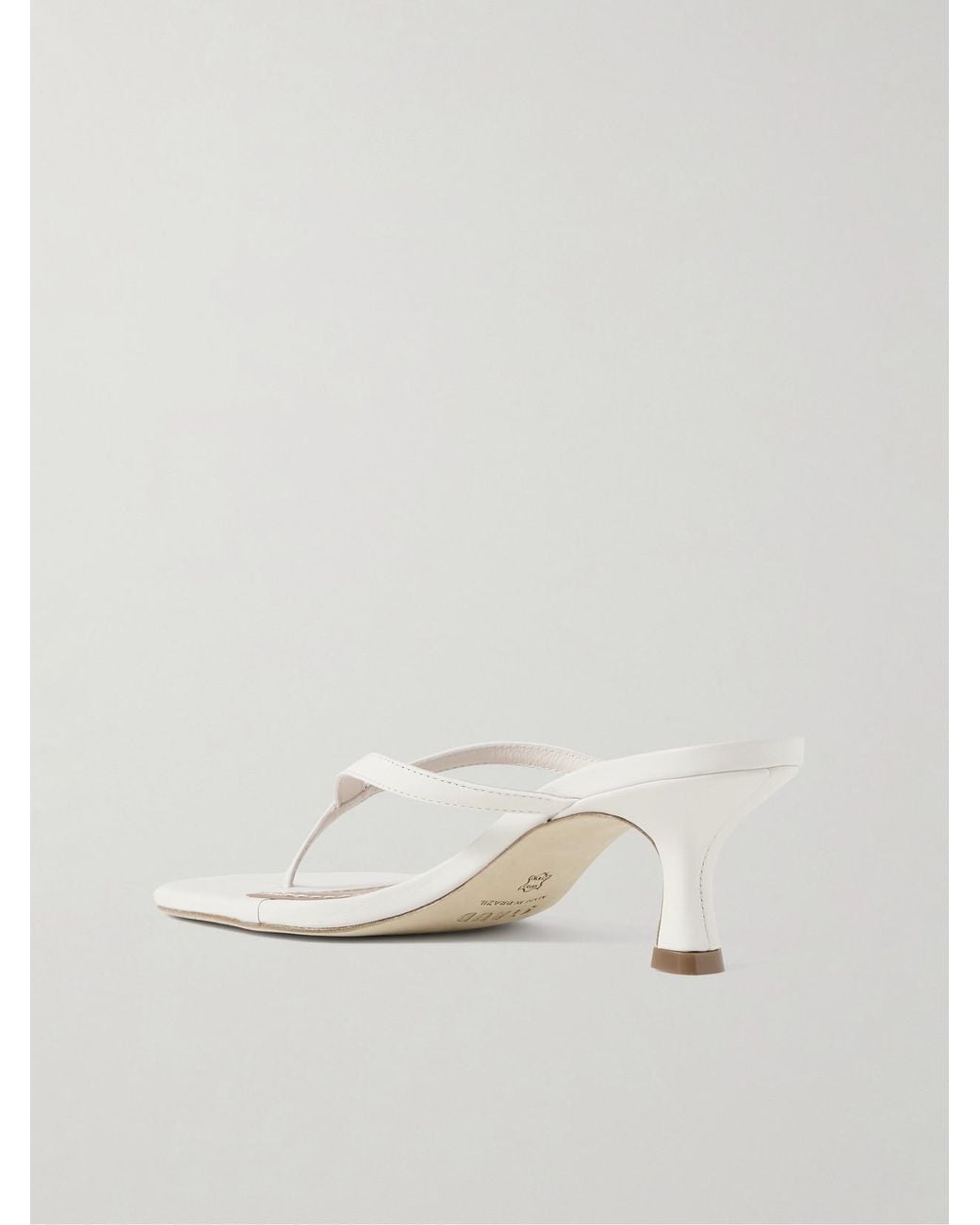 Staud Natural Freja Leather Sandals