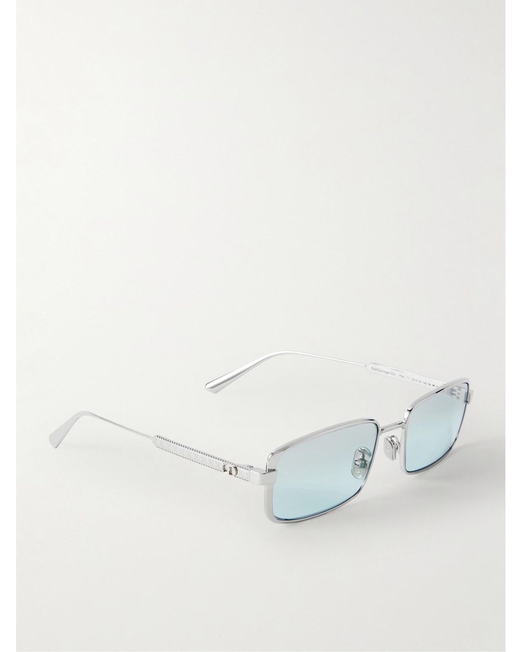 Dior Blue Diorcannage S2U Rectangular-Frame-Tone Sunglasses