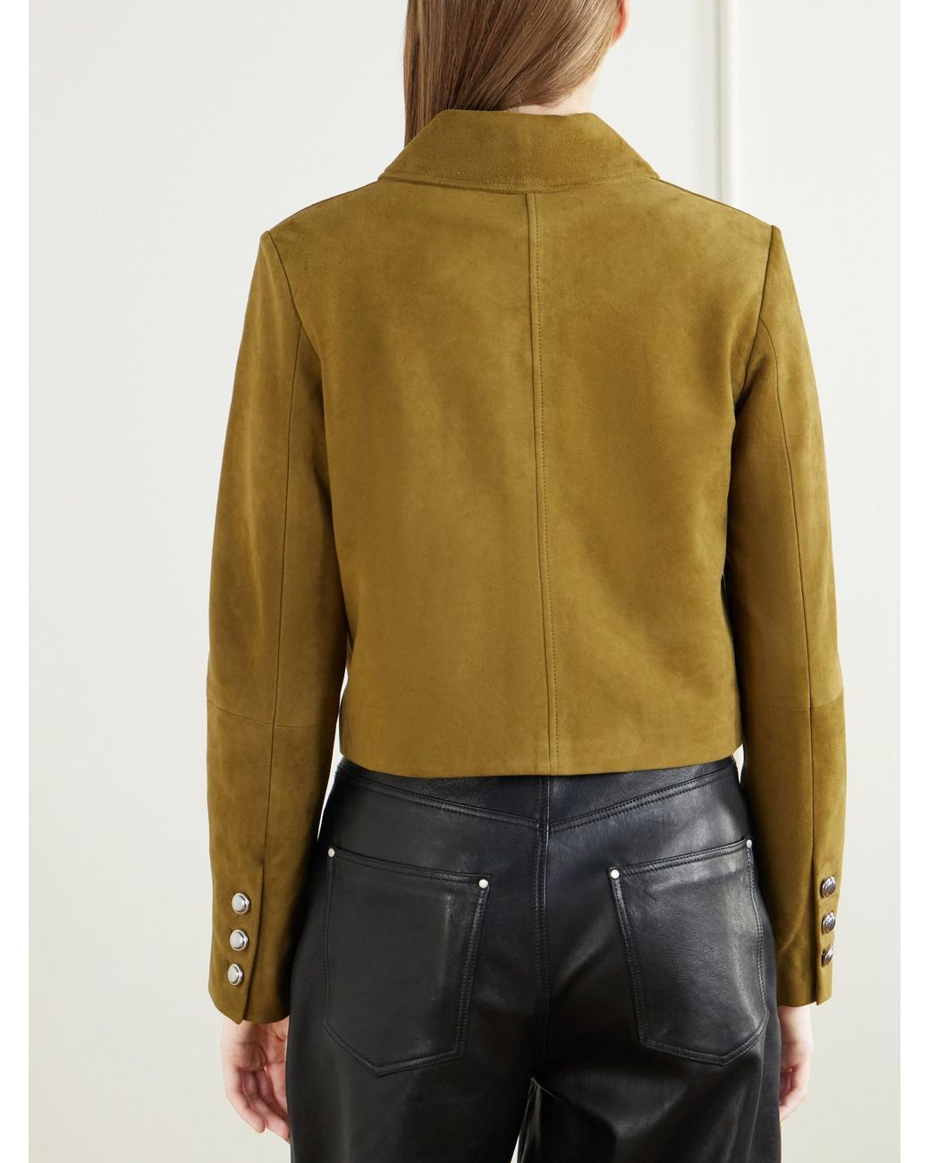 Altuzarra Green Astley Suede Jacket