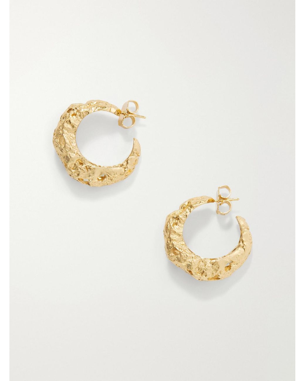 Paola Sighinolfi Metallic Galia 18-Karat-Plated Pewter Earrings