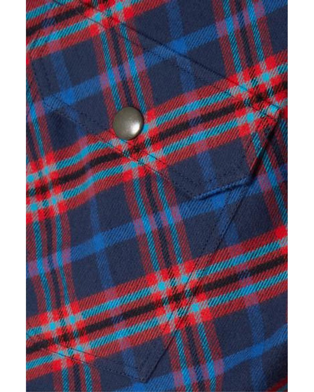 【美品】BALENCIAGA 20SS SWING CANADIAN SHIRT Balenciaga Swing Canadian-checked Cotton-flannel Shirt in