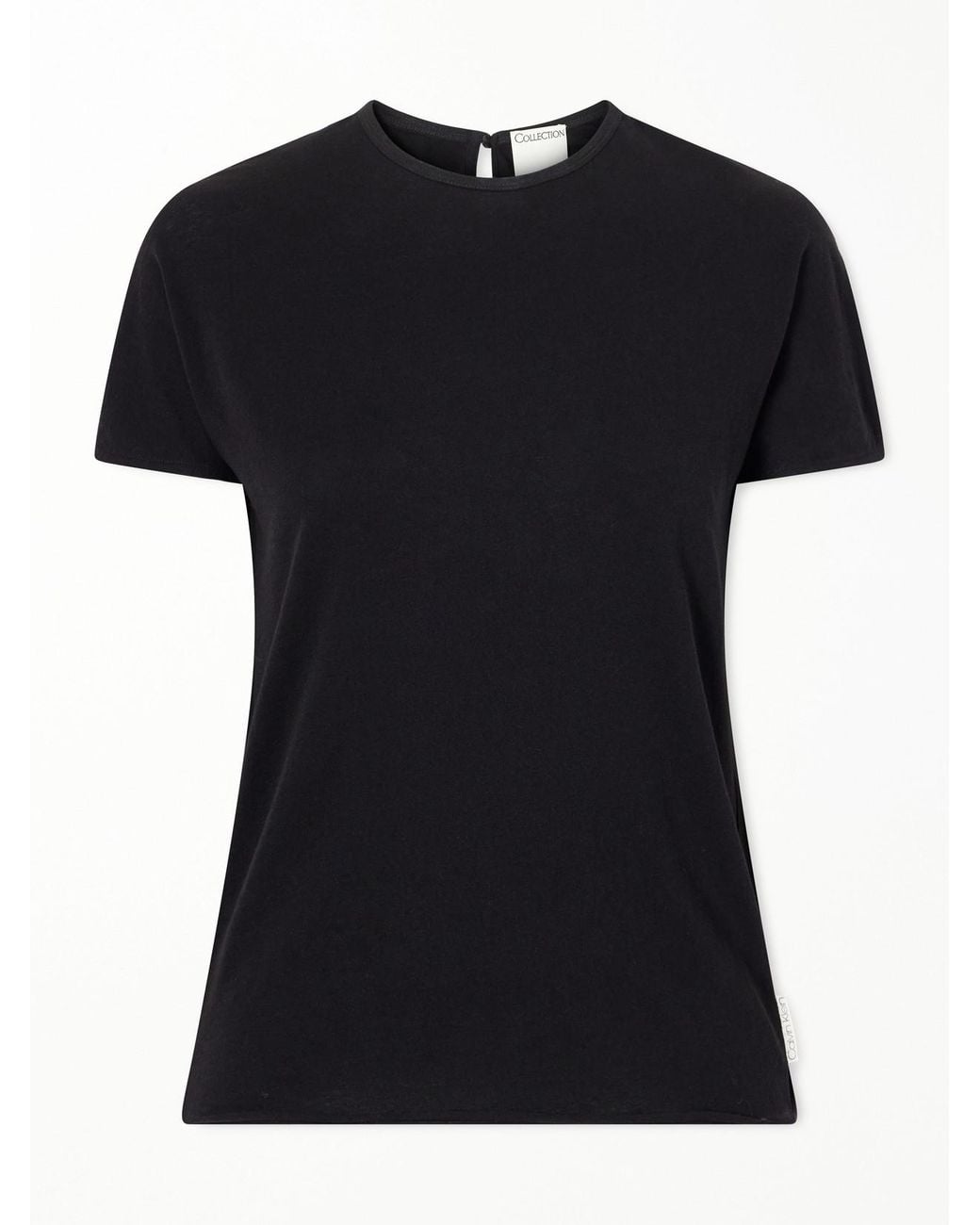 Calvin Klein Black Bégonia Cotton-Jersey T-Shirt