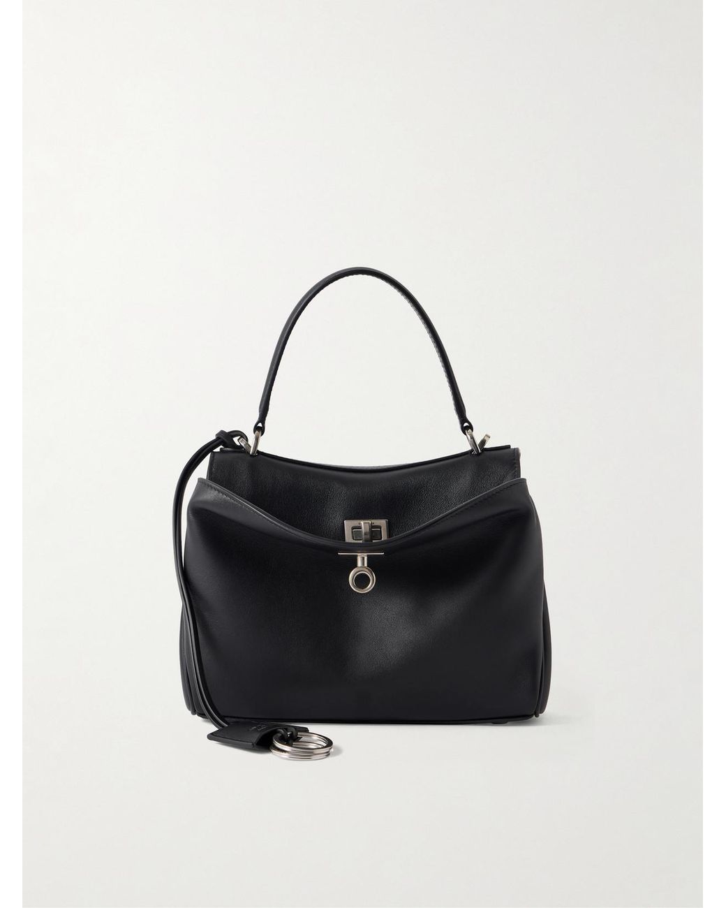 Balenciaga Black Rodeo Mini Leather Top-Handle Bag