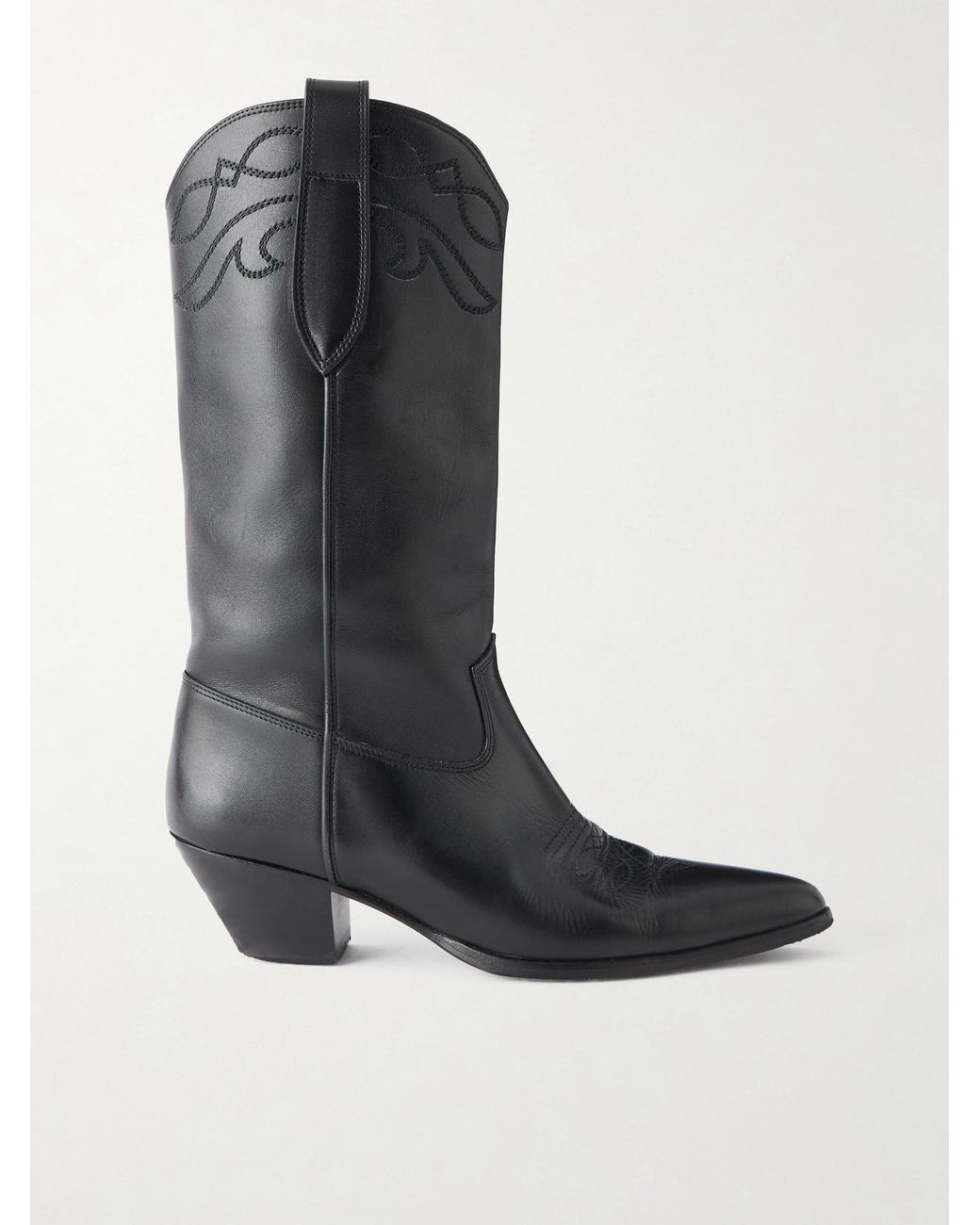 Nili Lotan Black Towns Leather Boots