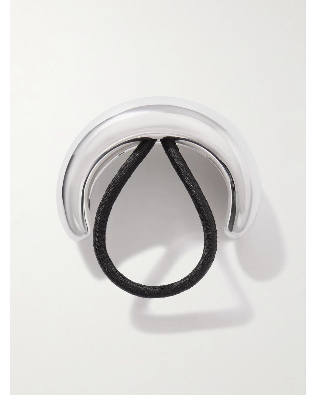LIE STUDIO Gray The Thea-Plated Hair Tie