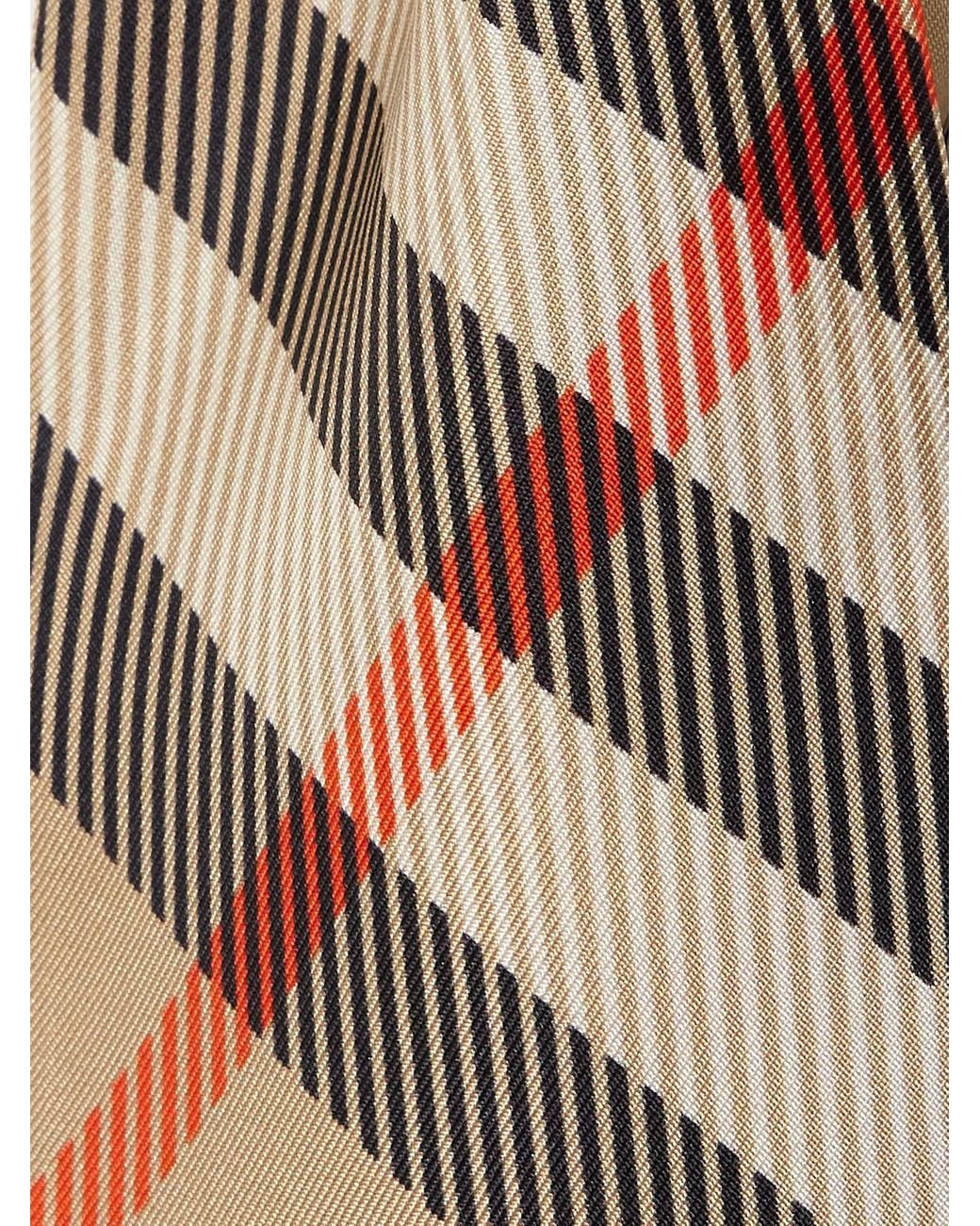 Burberry White Silk Scarf