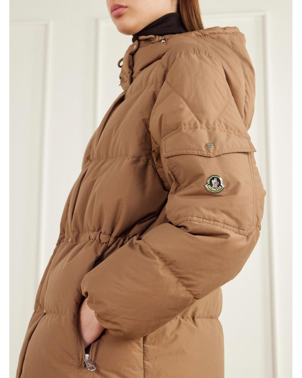 Moncler Brown Himalaya Hooded Quilted Cotton-Blend Shell Down Jacket