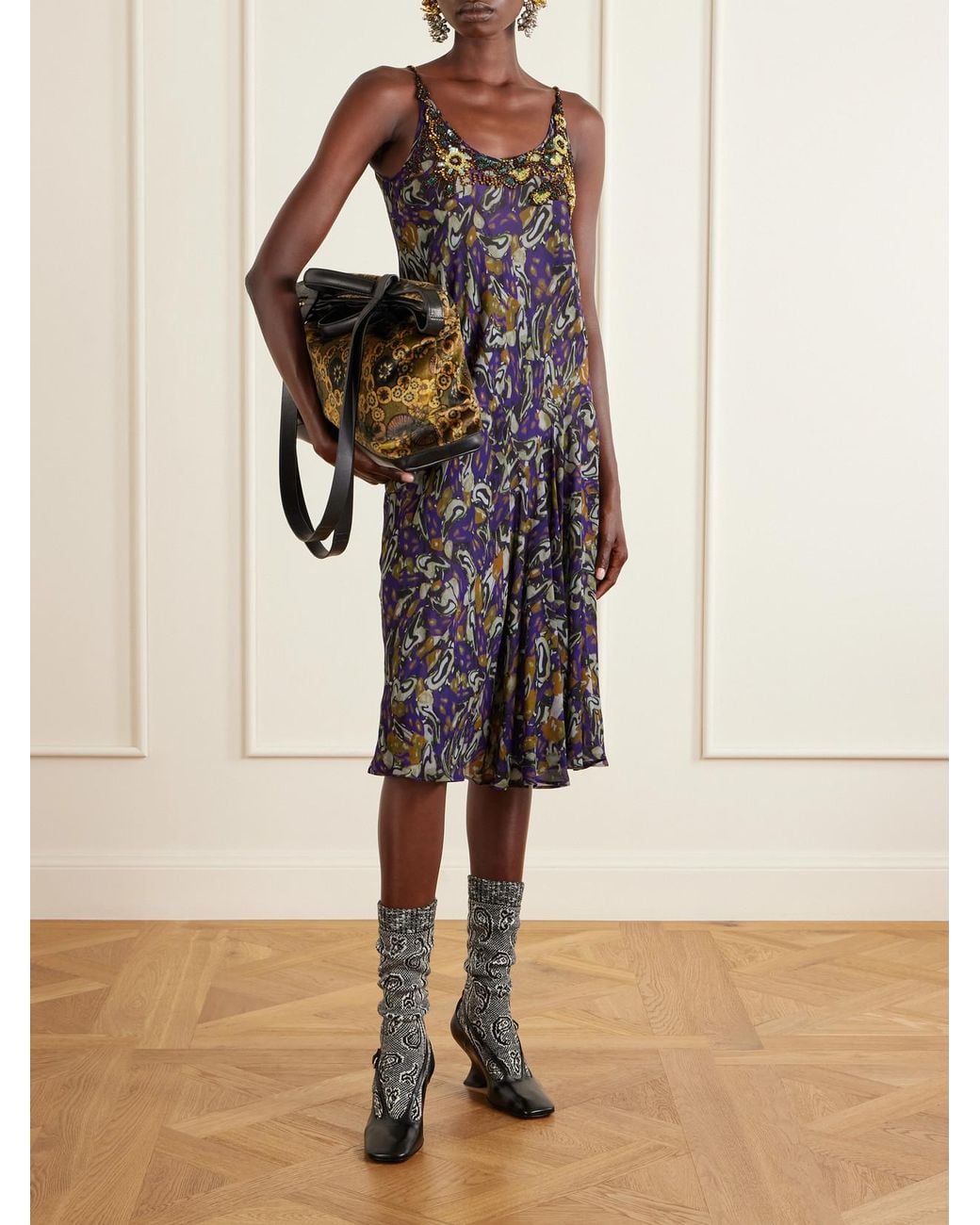Dries Van Noten Black Leather Pumps
