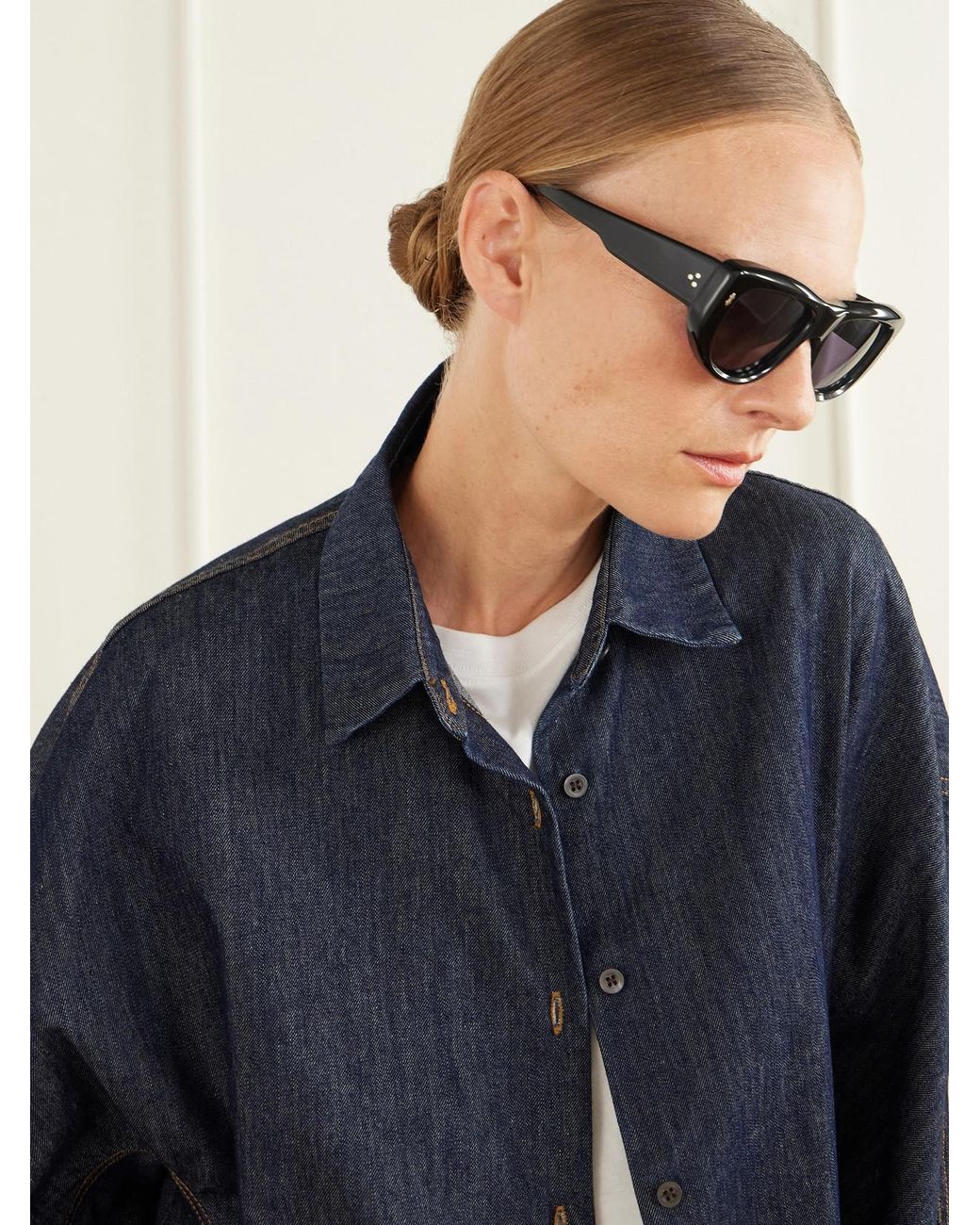 Jacques Marie Mage Black Erin Wasson The Sud Square-Frame Acetate Sunglasses