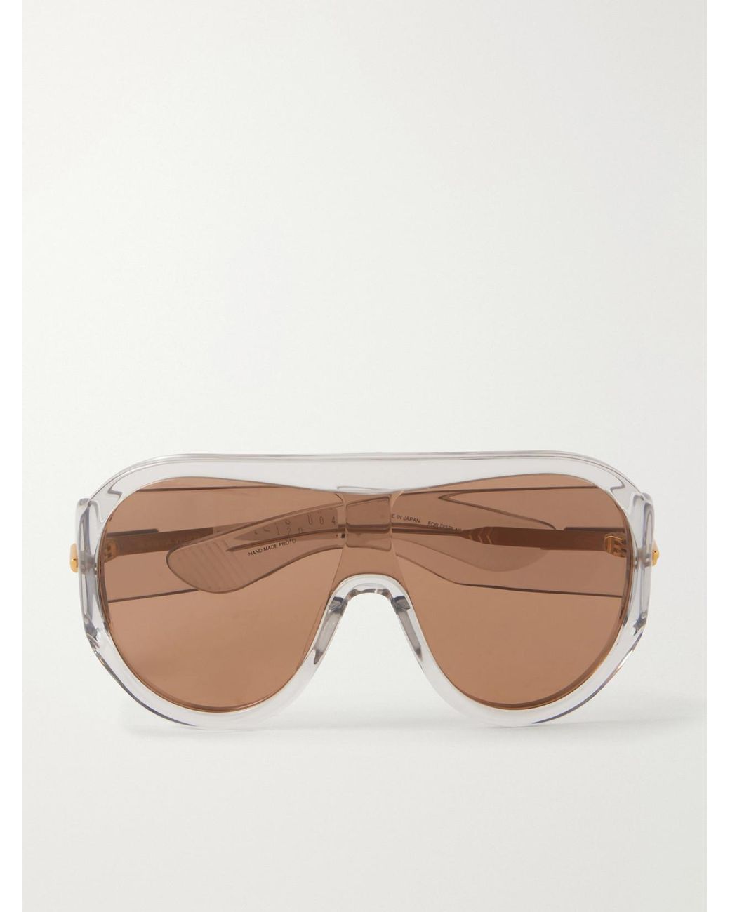 Bottega Veneta Natural Shield Aviator-Style Sunglasses