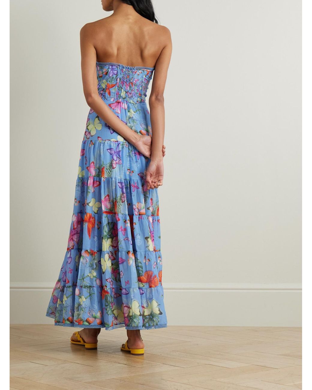 charo ruiz blue strapless dress Charo Ruiz | Mai Short Dress Blue – main image 1