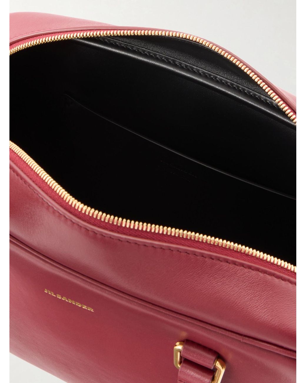 Jil Sander Red Vision Mini Leather Tote