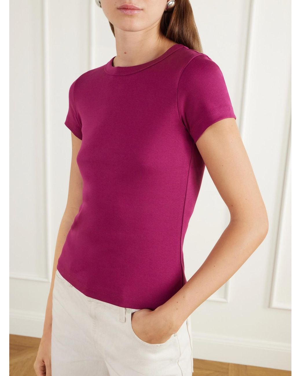 Flore Flore Pink Car Organic Cotton-Jersey T-Shirt