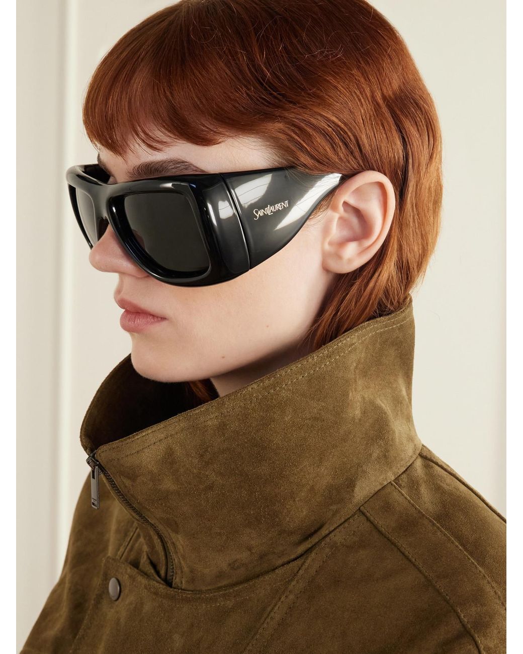 Saint Laurent Black Sl 902 Howl D-Frame Acetate Sunglasses