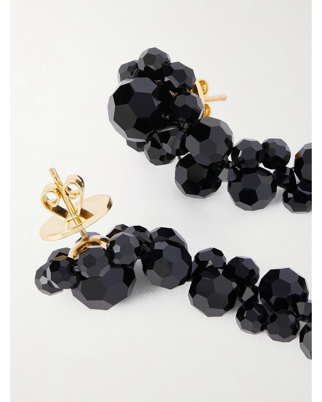 Simone Rocha Natural Drip Ohrringe Mit Kristallen Und Goldfarbenen Details