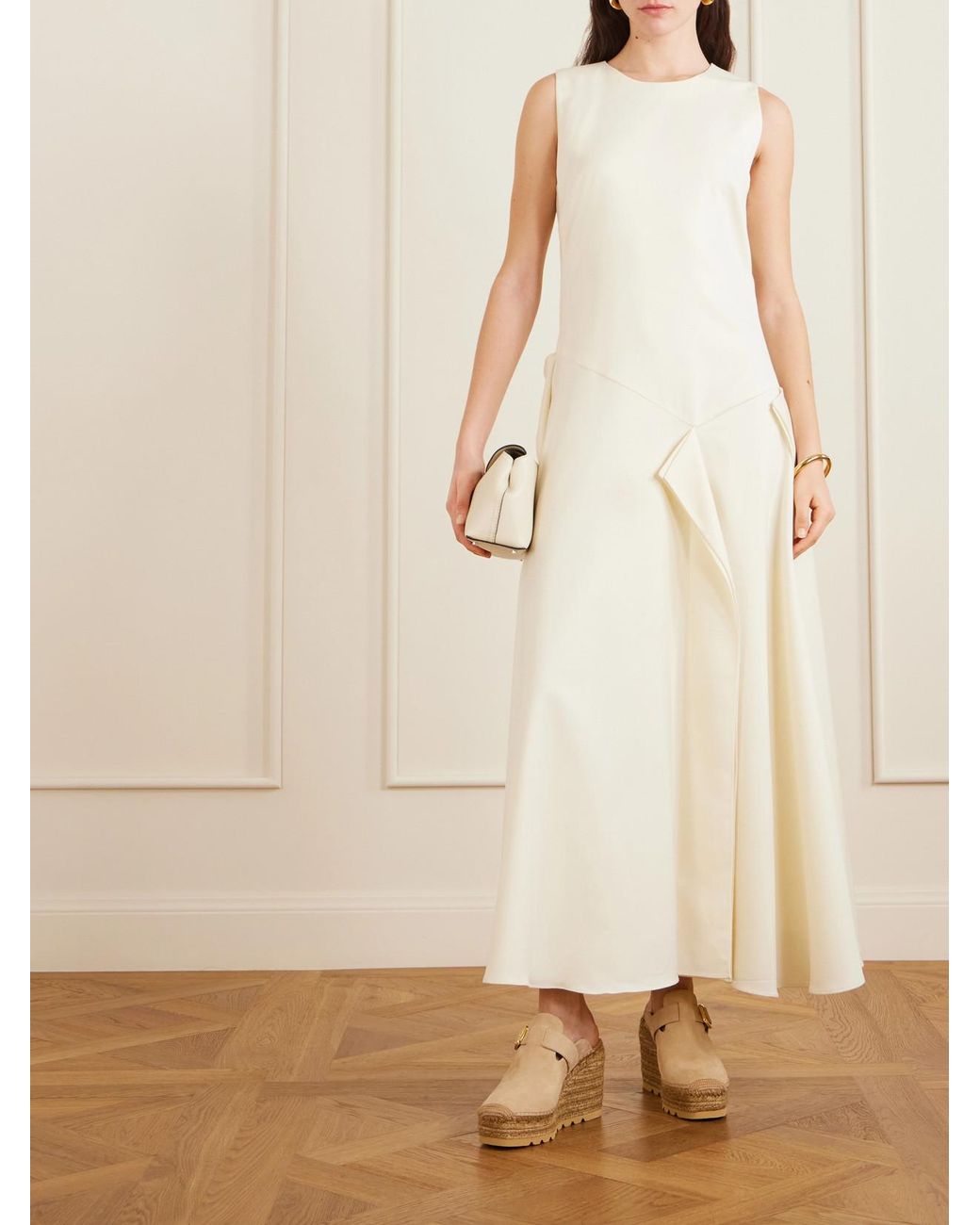 Stella McCartney Natural Gaia Espadrille Wedge Clogs