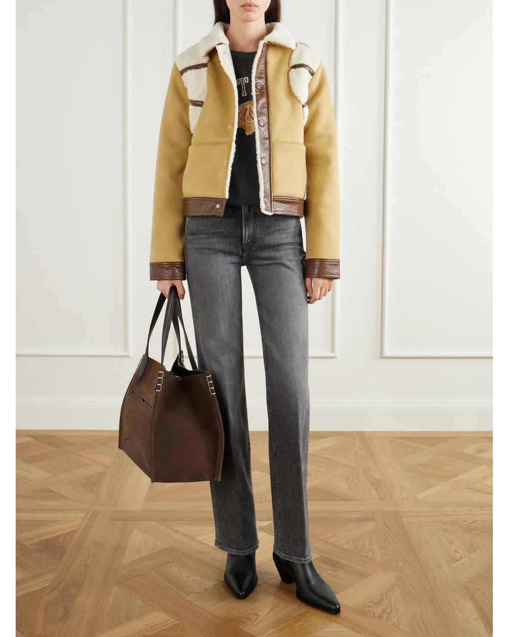 Mother Natural The Tripper Puffer Plush-Trimmed Jacket