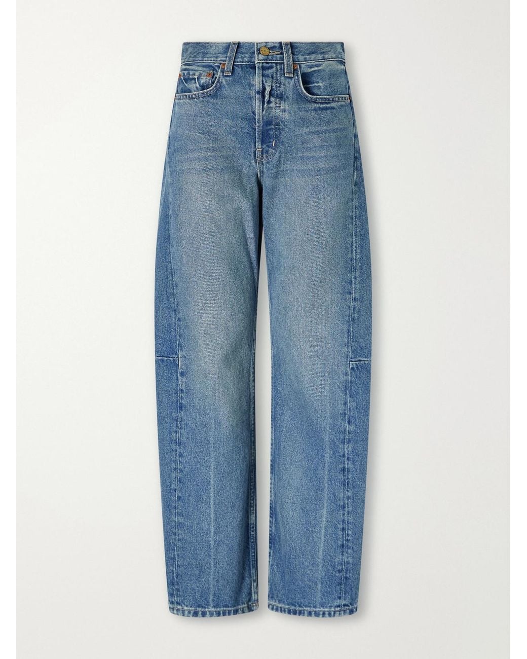 B Sides Blue Slim Lasso High-Rise Wide-Leg Jeans