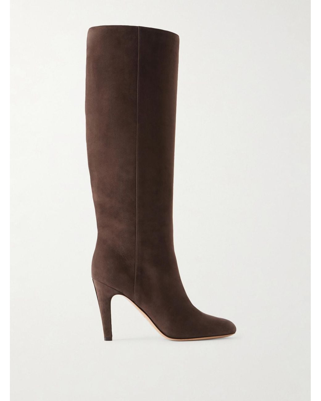Ferragamo Brown Nylu 95 Nubuck Knee Boots