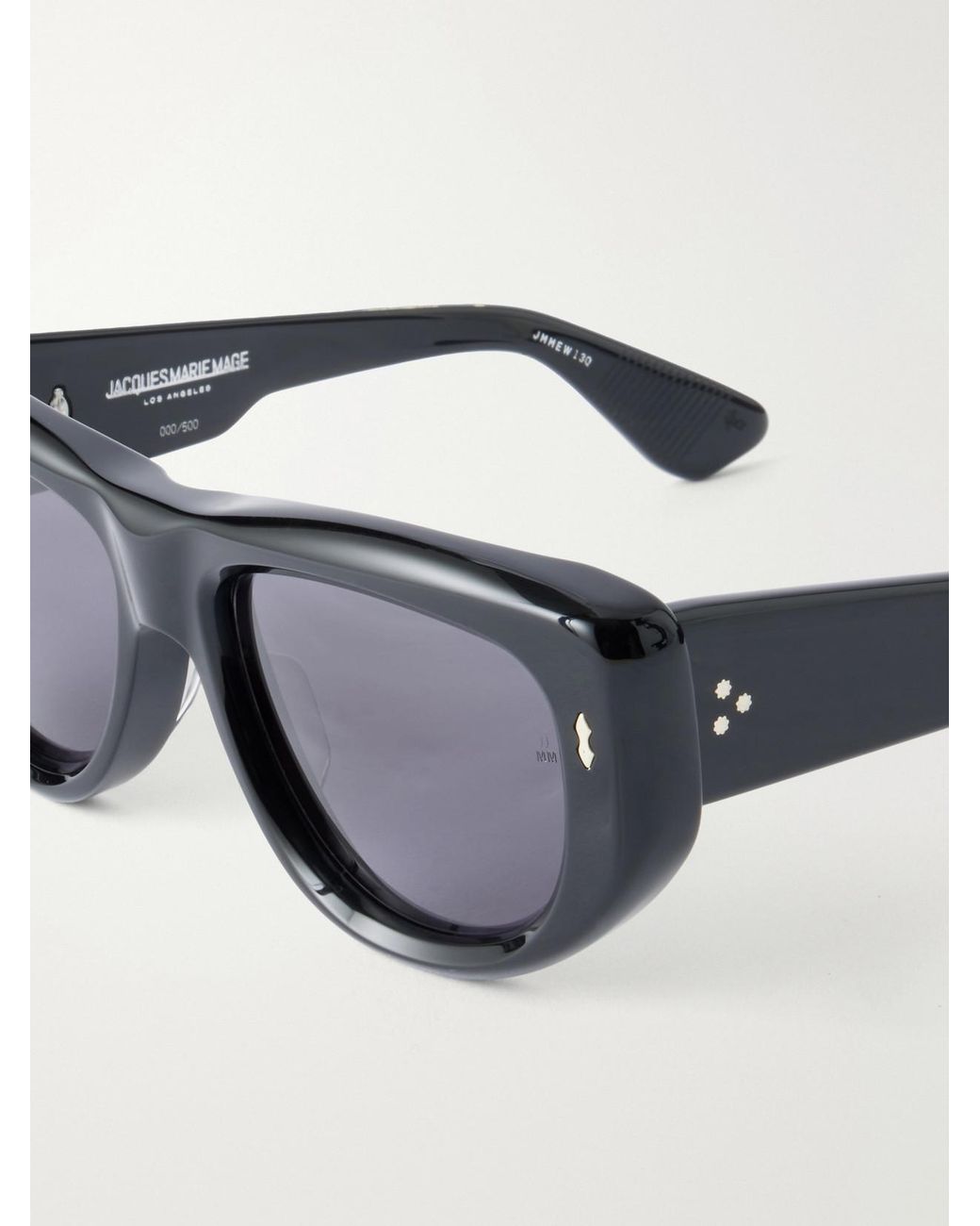 Jacques Marie Mage Black Erin Wasson The Sud Square-Frame Acetate Sunglasses
